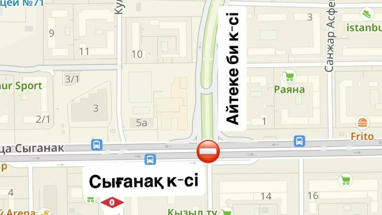 Водители будут объезжать оживленный перекресток на левом берегу Астаны 