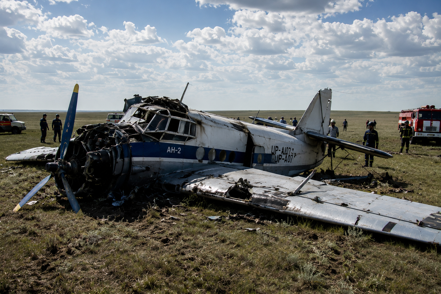 Ан-2 потерпел крушение в Павлодарской области 
