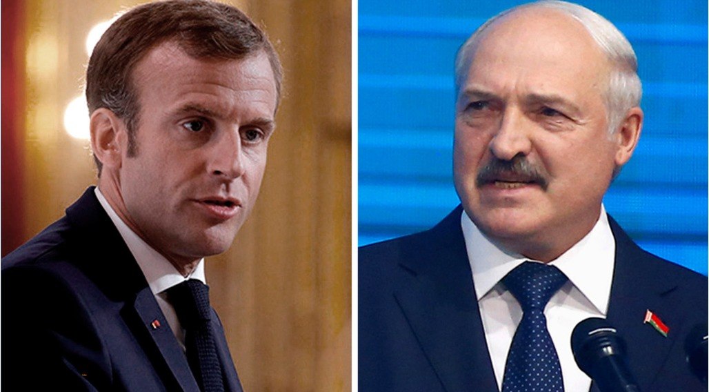 Макрон мен Лукашенко 4 жылдан кейін алғаш рет сөйлесті