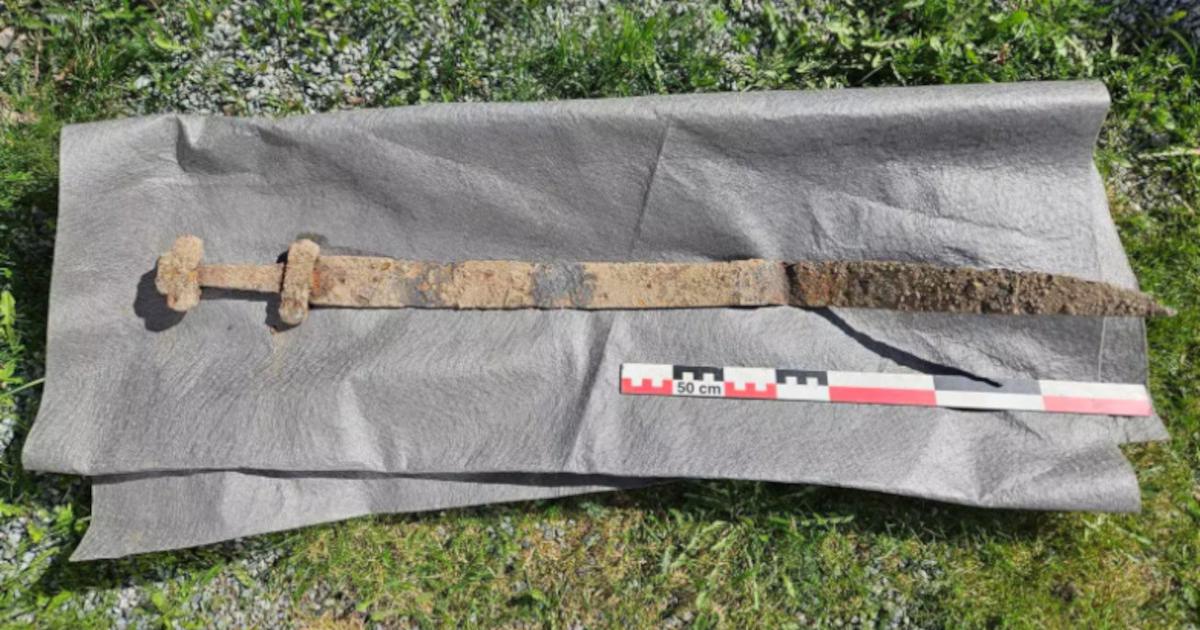 Норвегиялық оқушы экскурсия кезінде викингтерден қалған көне қылышты тапты