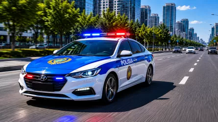 Полицейские Атырау спасли больных близнецов по пути в больницу 