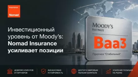Инвестиционный рейтинг Moody&rsquo;s &laquo;Baa3&raquo;: Nomad Insurance укрепляет статус одного из самых надежных страховщиков Казахстана  