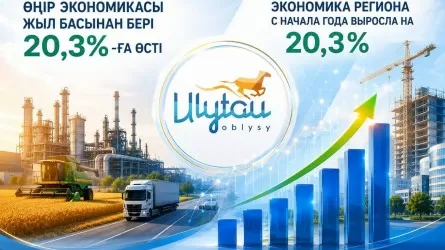Экономика области Улытау с начала года выросла на 20,3% 