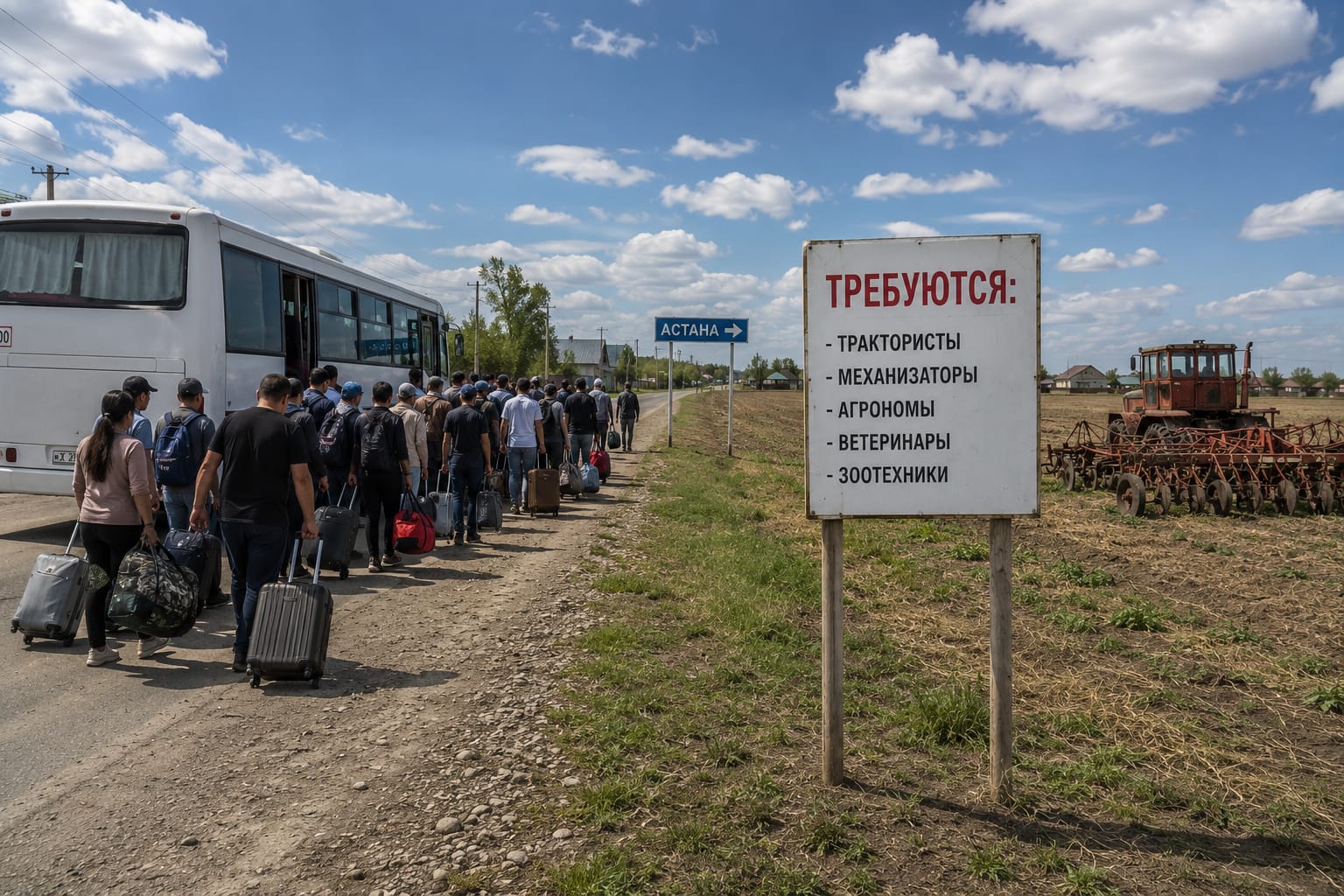 В Казахстане падает интерес к программе "С дипломом в село"