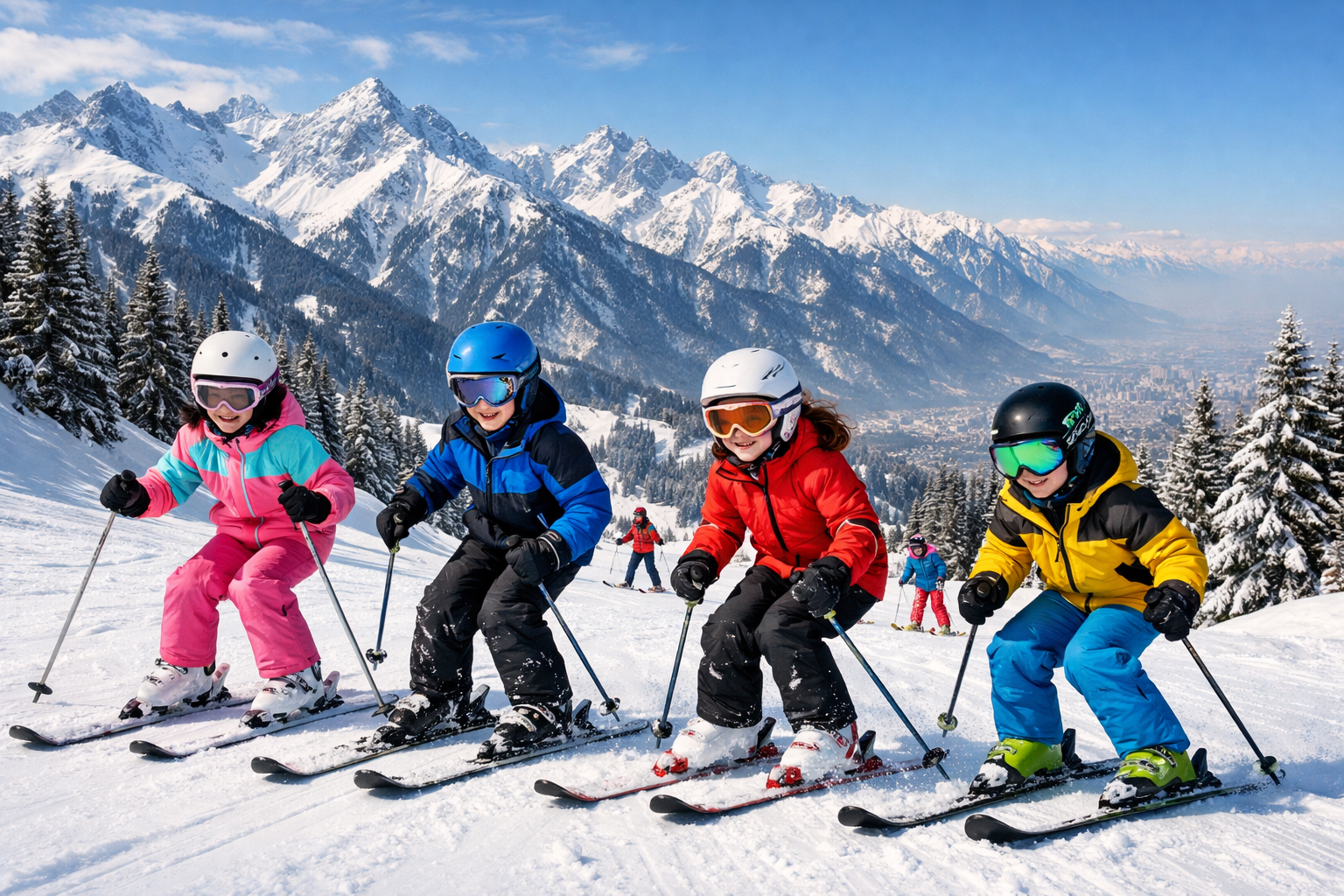 Оқушылар Almaty SuperSki жаңа курортында дене шынықтыру пәнін  өтетін болды