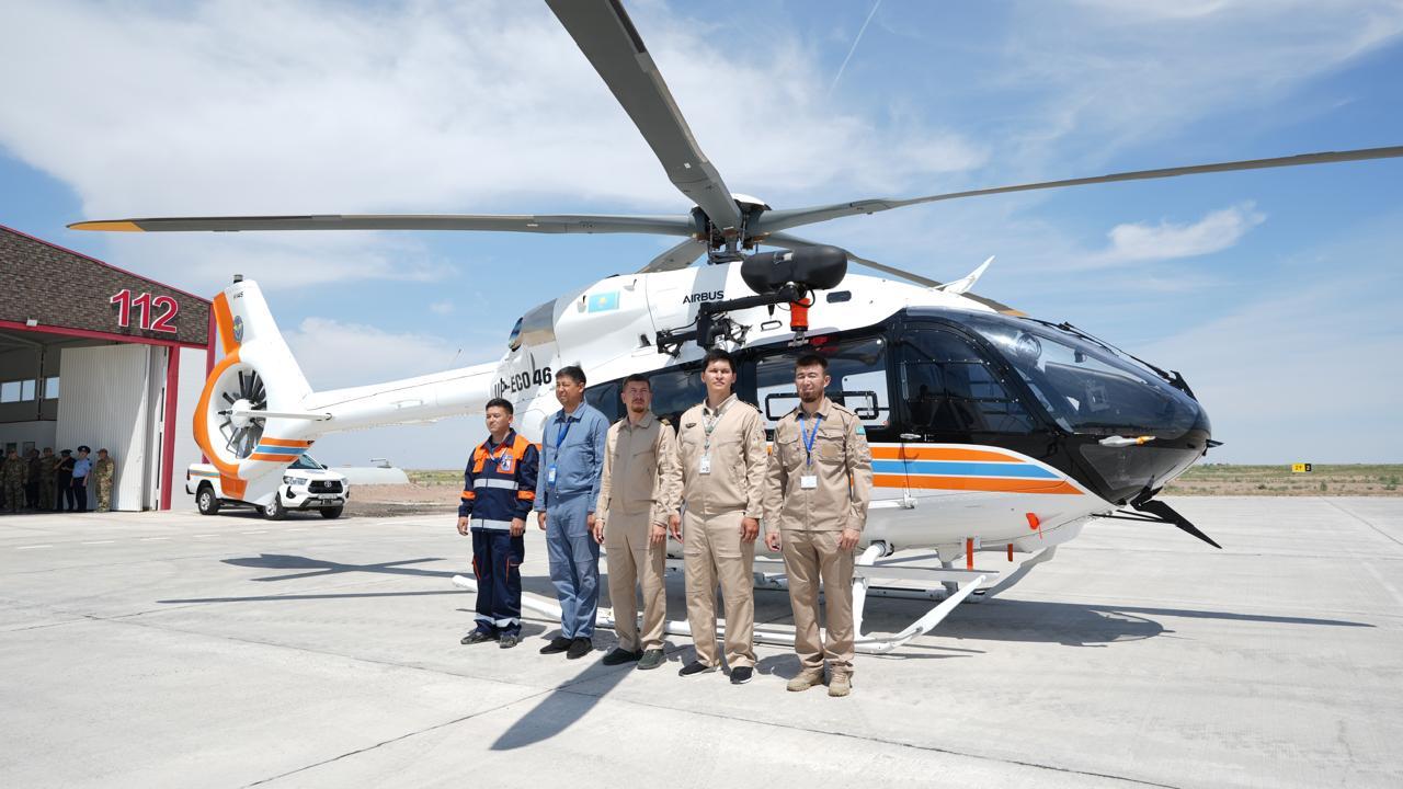 Балқашта жаңа AIR-112 тікұшағы кезекшілікке кірісті
