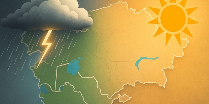 Алдағы күндері ауа райы құбылмалы болады