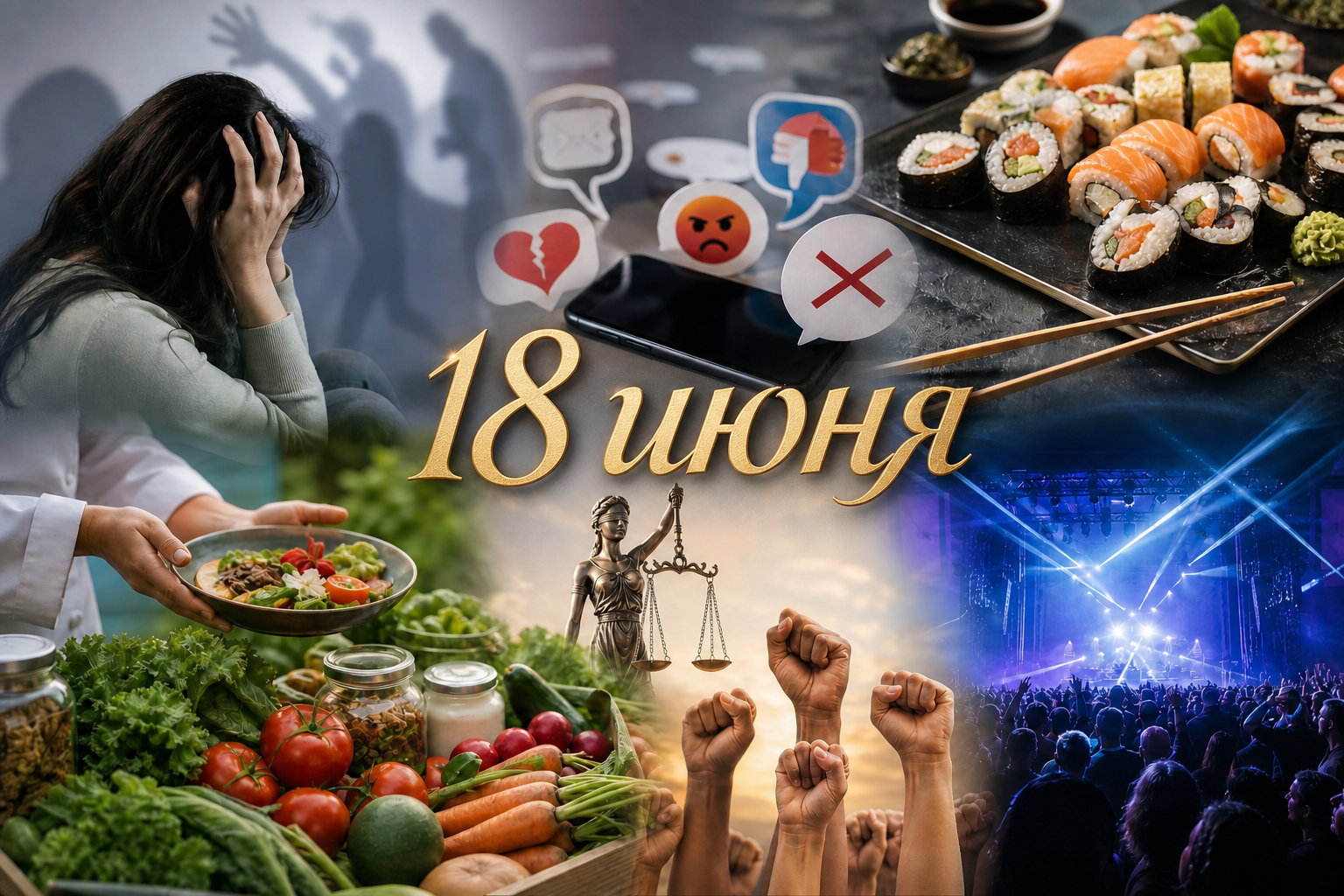 От суши до борьбы с ненавистью: какие необычные праздники отмечают 18 июня 