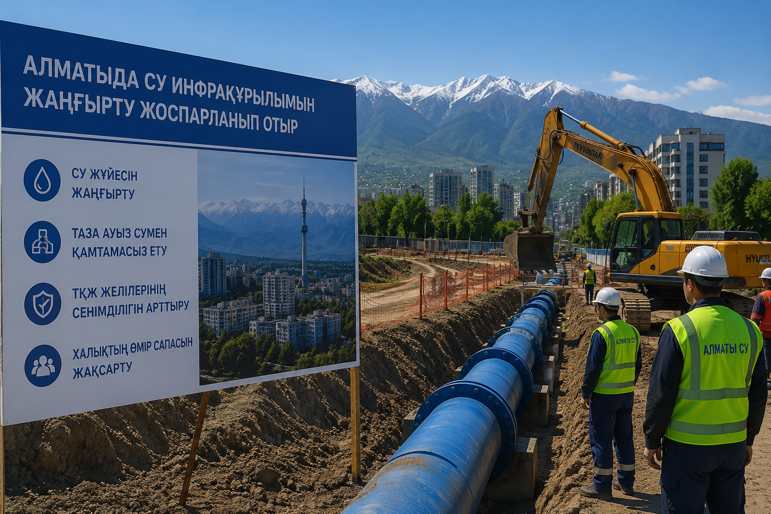 Алматыда су инфрақұрылымын жаңғырту жоспарланып отыр