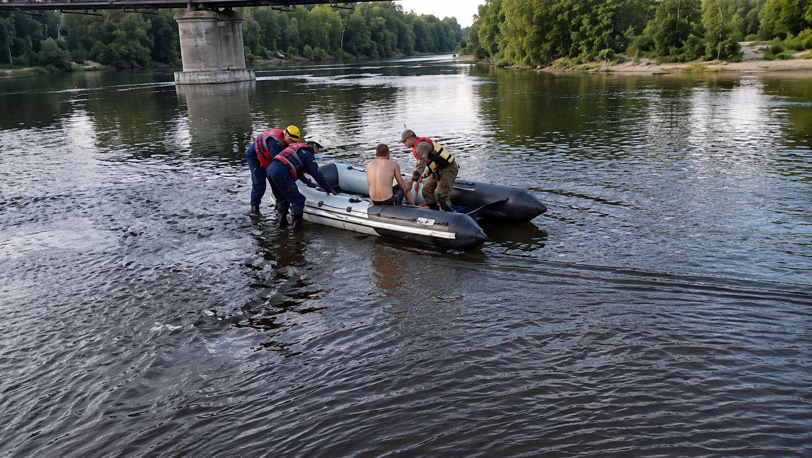 В Усть-Каменогорске мужчина прыгнул с моста и получил серьезную травму 