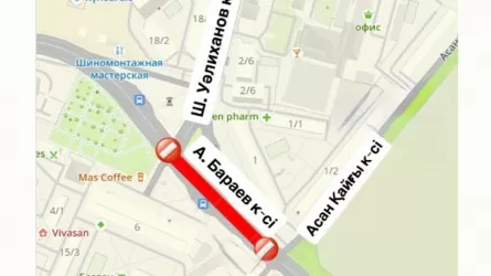 В Астане частично перекроют движение на пересечении улиц Бараева и Уалиханова