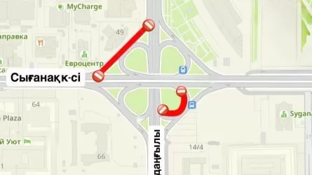 Движение на одной из развязок Астаны временно перекроют 