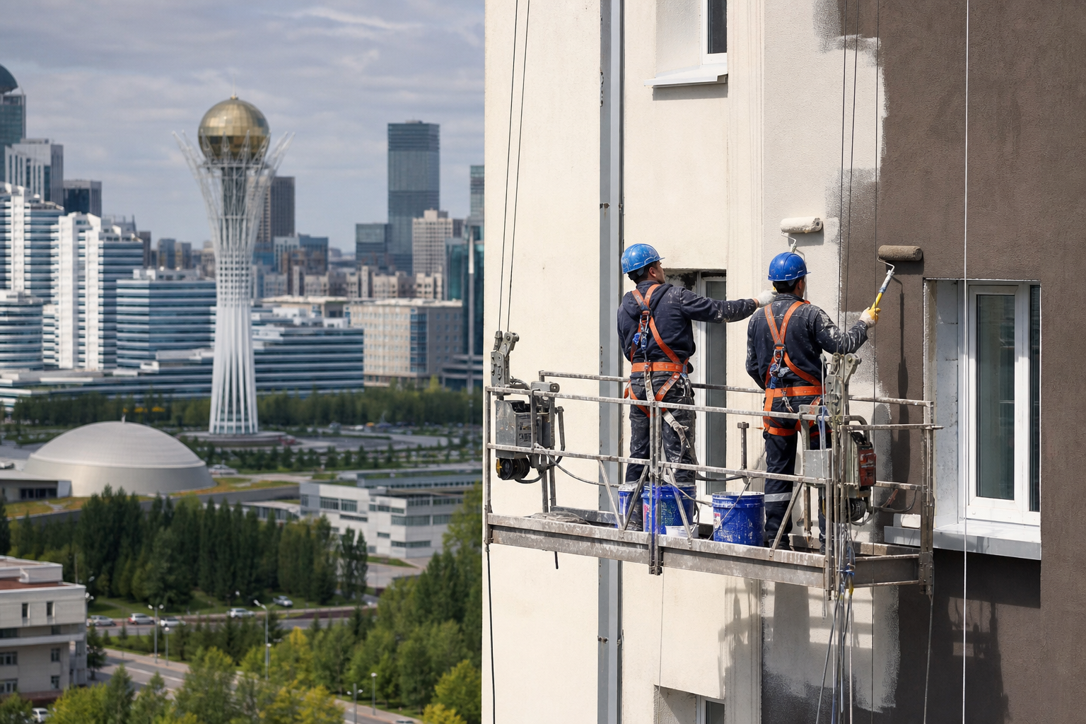 Астану решили перекрасить за бюджетный счет