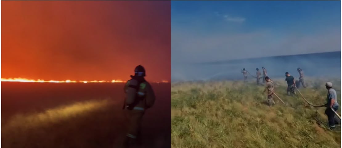 Степногорск маңындағы дала өрті сөндірілді