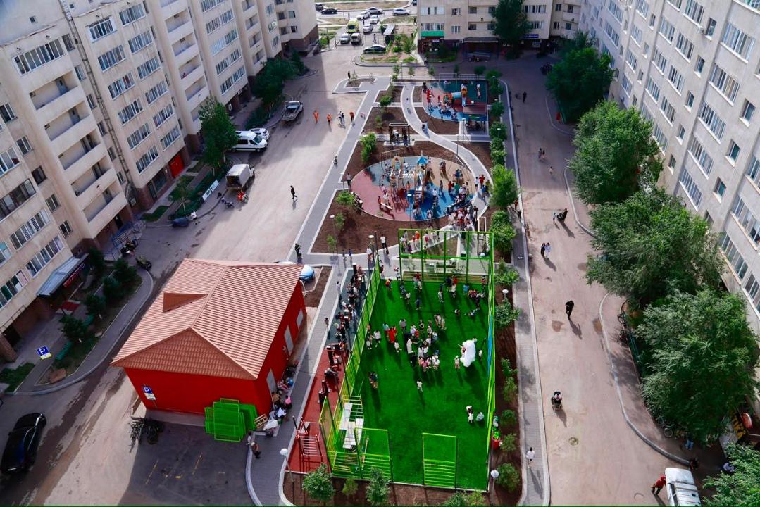 Елордада 30-дан астам жаңа аула мен спорт алаңы пайдалануға берілді