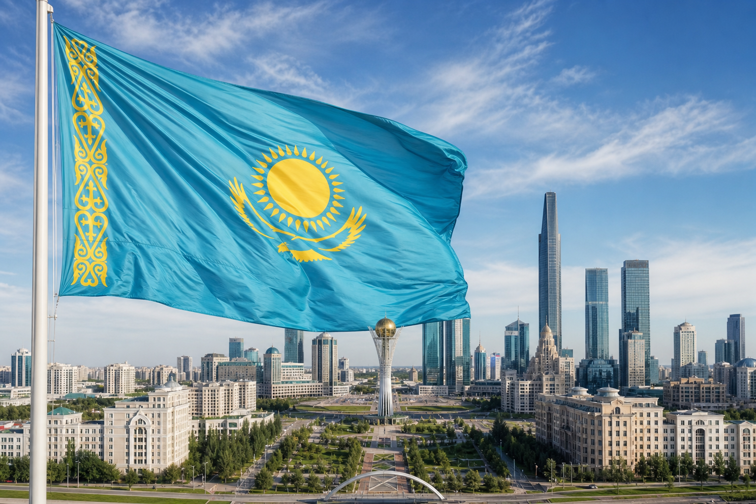 Флаг на балконе, запрет в рекламе и новые требования: что изменилось в использовании госсимволов РК  