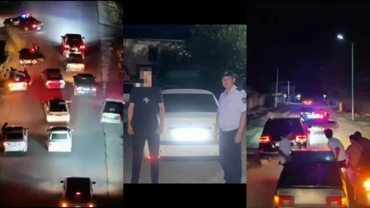 Еще один свадебный кортеж наказали за опасную езду в РК 