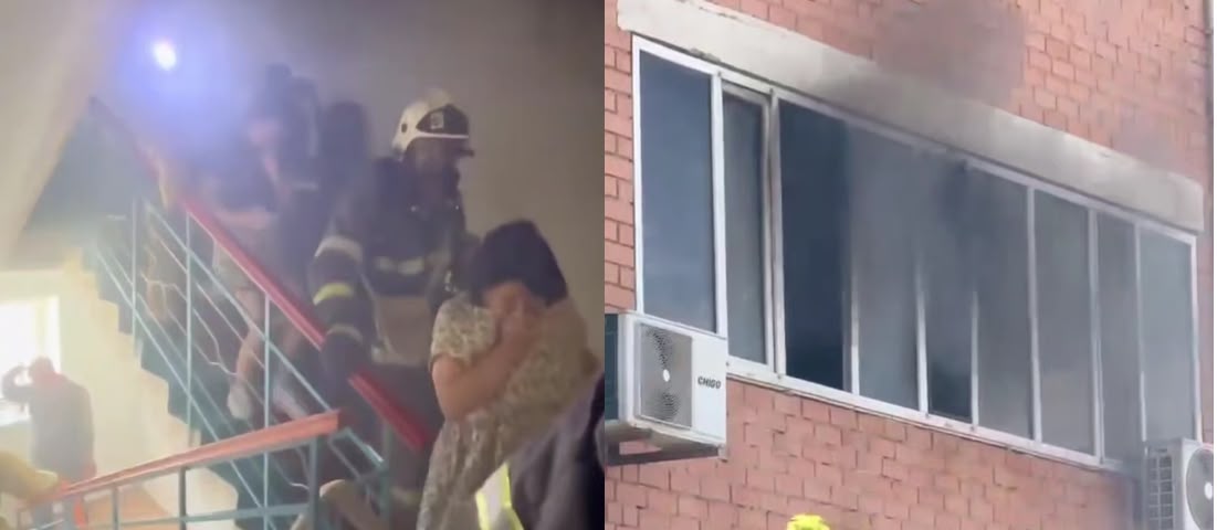 Қызылордада өрт кезінде 6 адам қауіпсіз жерге шығарылды