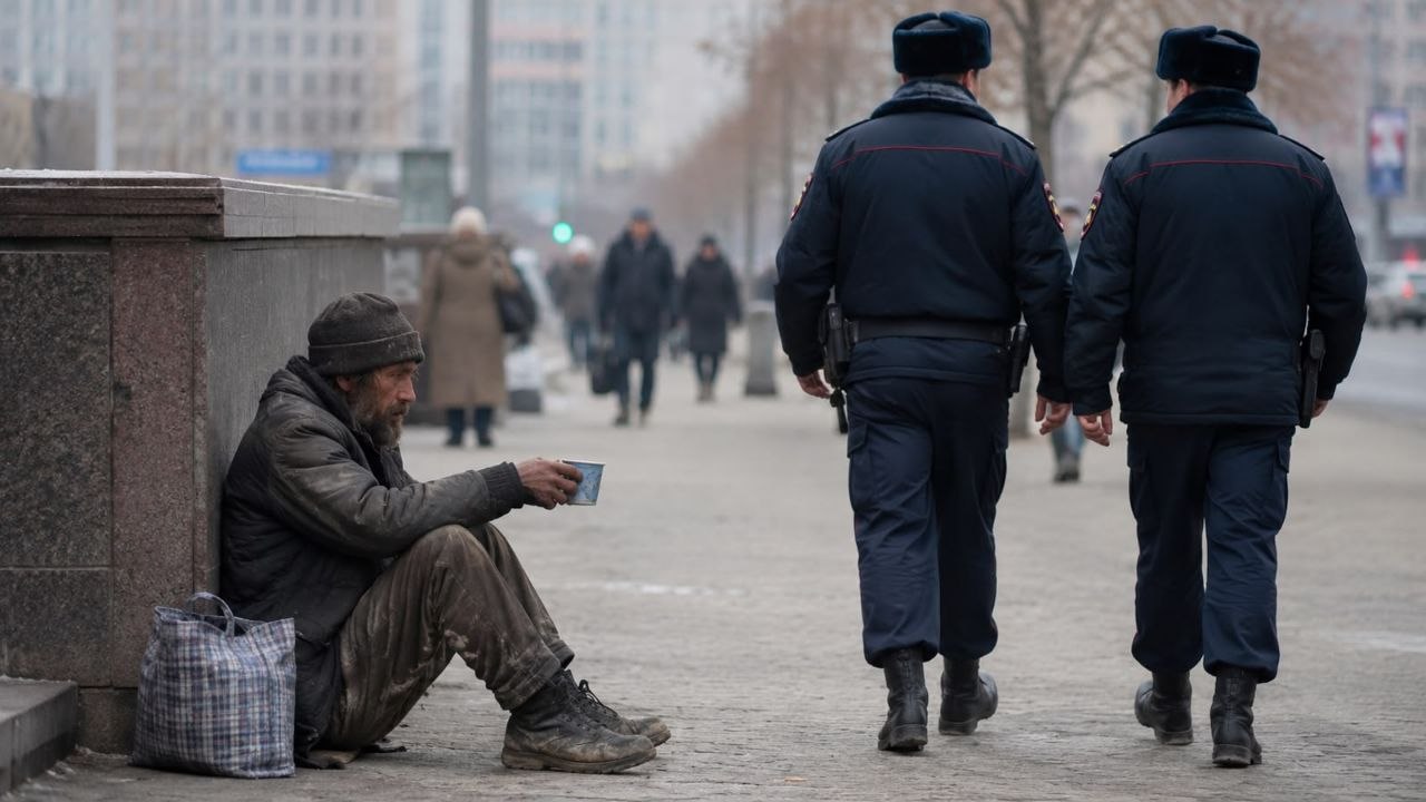 Елордада полициясы қайыршыларға қарсы күресті күшейтті