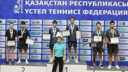 В Астане определили чемпионов Открытого турнира по настольному теннису