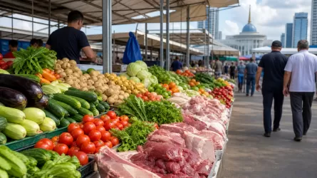 Ярмарка в Астане: мясо, овощи и цены ниже 