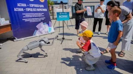Робопёс и борьба с наркопреступностью: необычная акция &laquo;Закон и порядок&raquo; прошла на фестивале в Астане