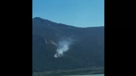 На самой высокой точке Бурабая произошел пожар 