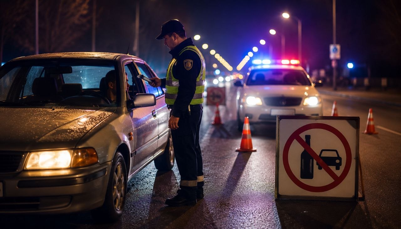 Мас күйінде көлік жүргізген жүргізуші полициядан қашпақ болған