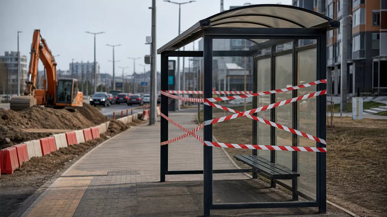 В Астане закрыли еще одну остановку 