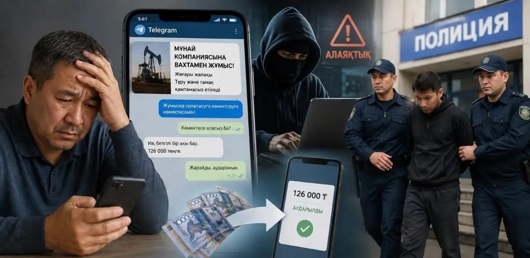 Мұнай компаниясына жұмысқа орналастырамын деп 126 мың теңге алған күдікті ұсталды