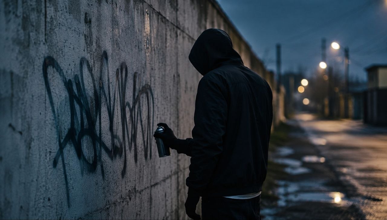 Есірткі сайттарын граффитимен жарнамалаған тұрғын 3,6 жылға сотталды