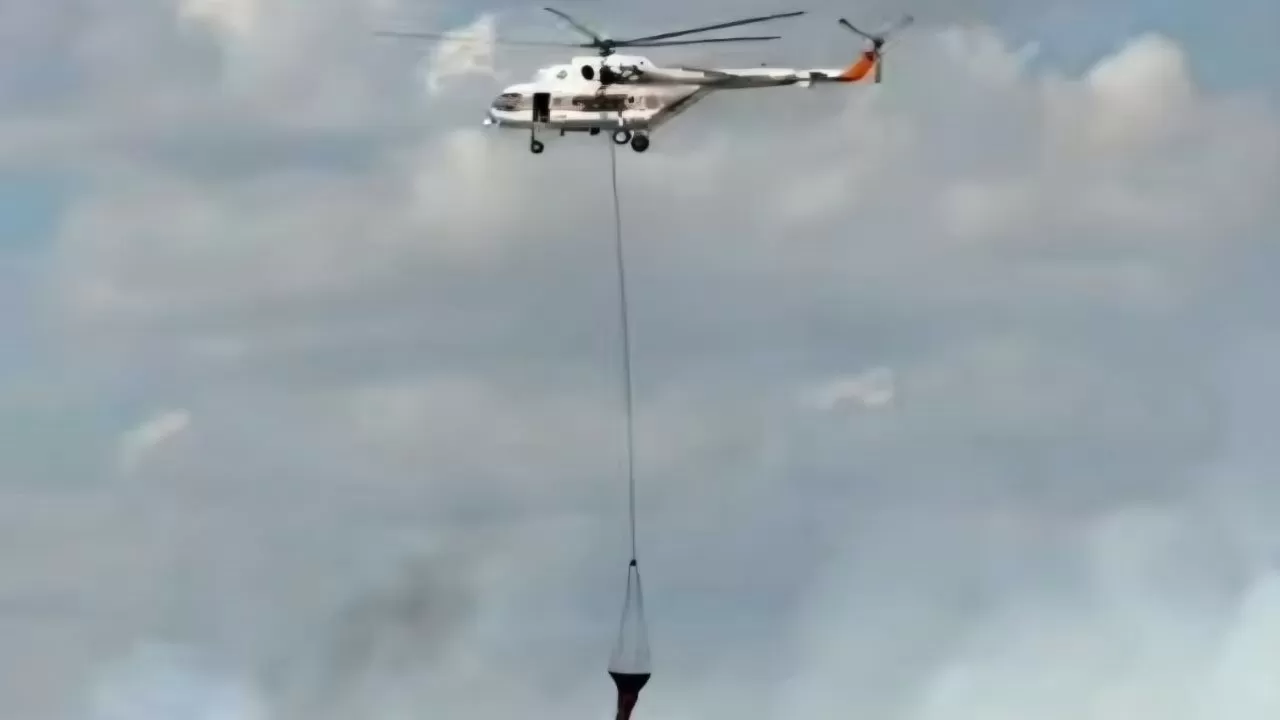 Пожар на площади 650 га тушат в Карагандинской области