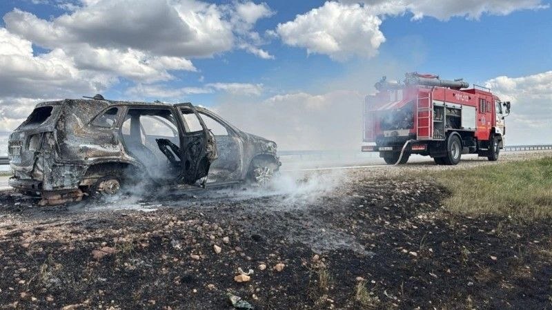  Астана &ndash; Павлодар жолында көлік өртенді