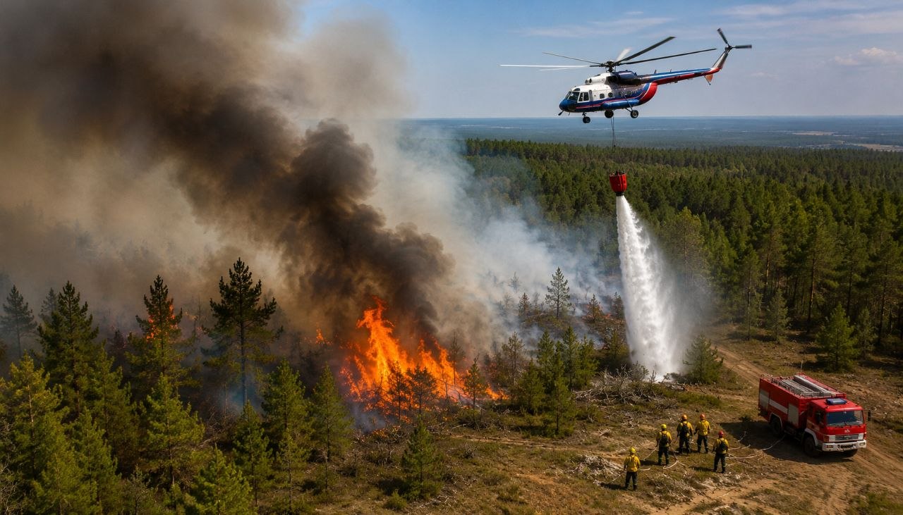 Аптап ыстық: орман өртінің қаупі жоғары болып тұр