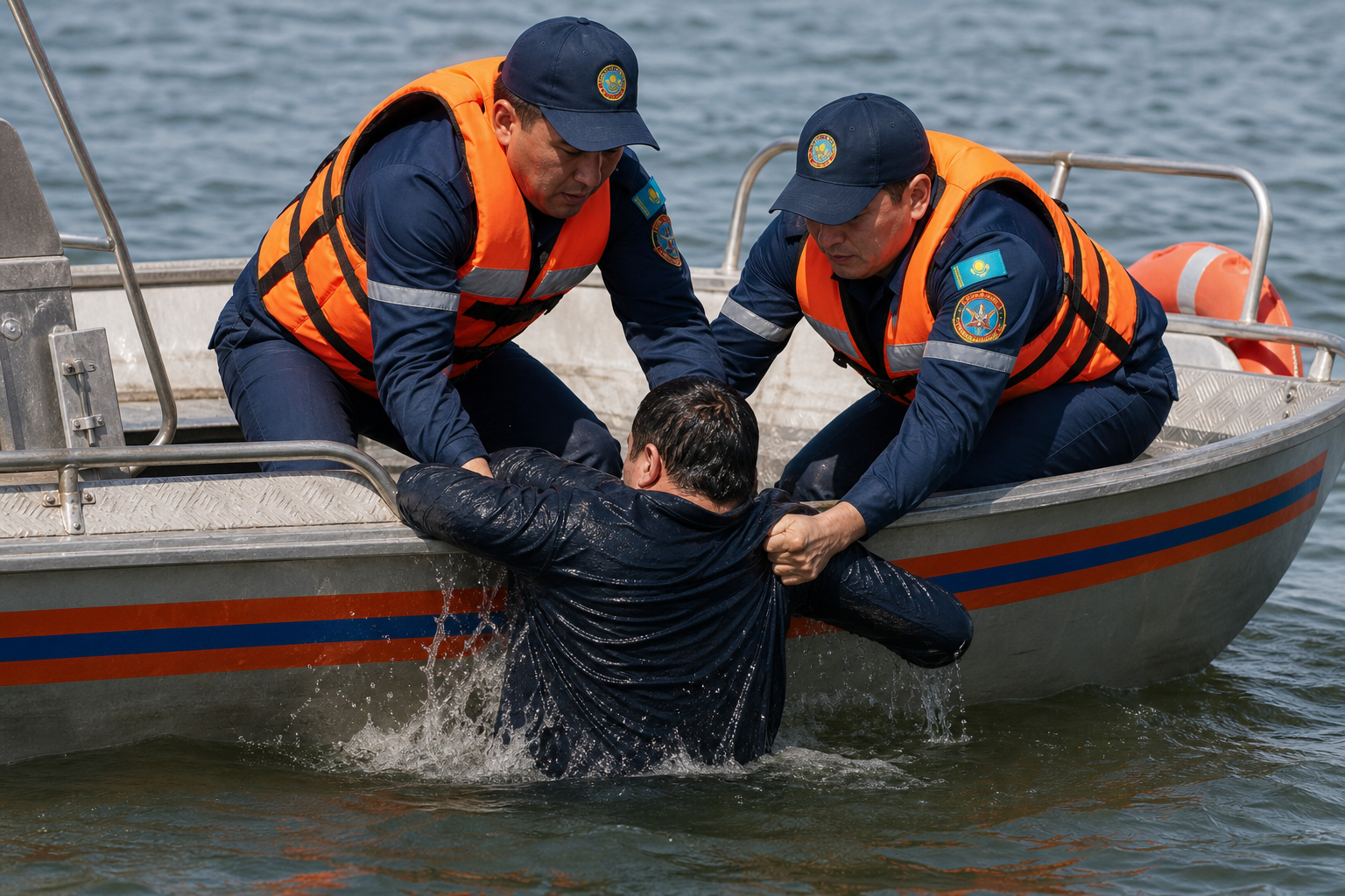 Сильный ветер перевернул сапборд: на Бухтарминском водохранилище спасли россиян с ребенком  