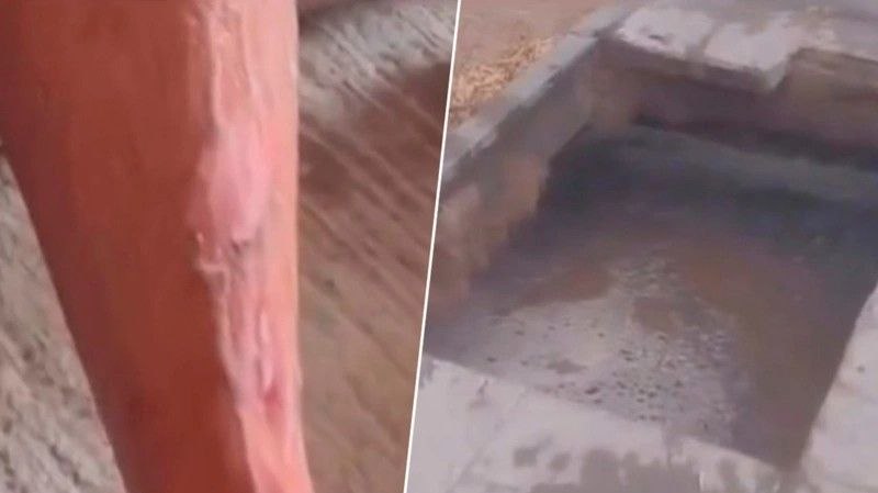 Павлодарда тротуар астындағы құбыр жарылып, ер адам ыстық суға түсіп кетті