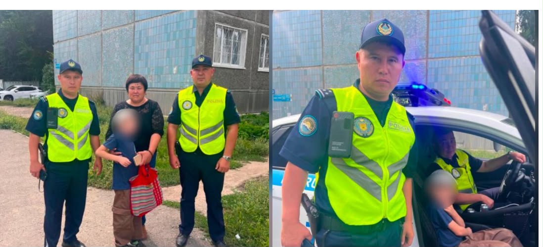 Өскеменде полицейлер жоғалған баланы 8 минутта тапты