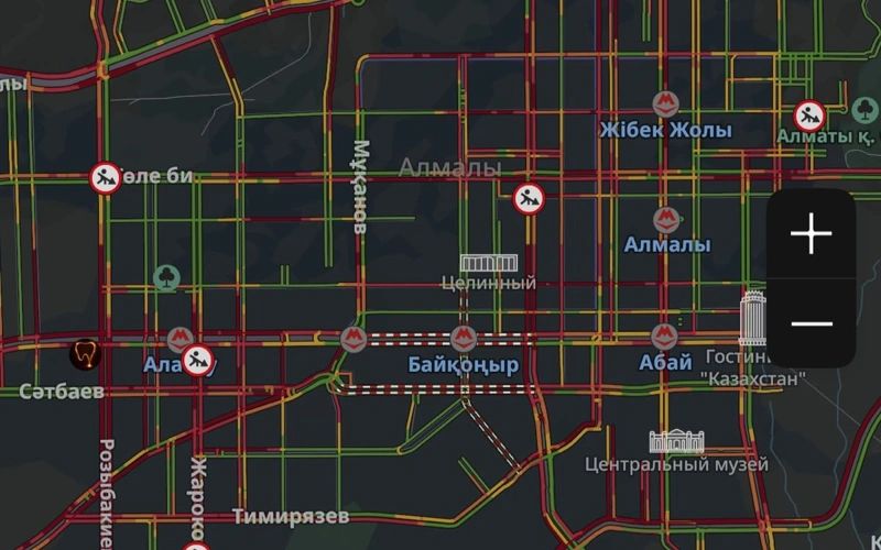 Алматыда жарық өшуіне байланысты 9 балдық кептеліс пайда болды