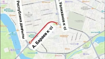 Одну из улиц Астаны частично закроют из-за ремонта дорог