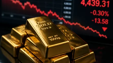 Цена на золото приблизилась к двухнедельному минимуму 