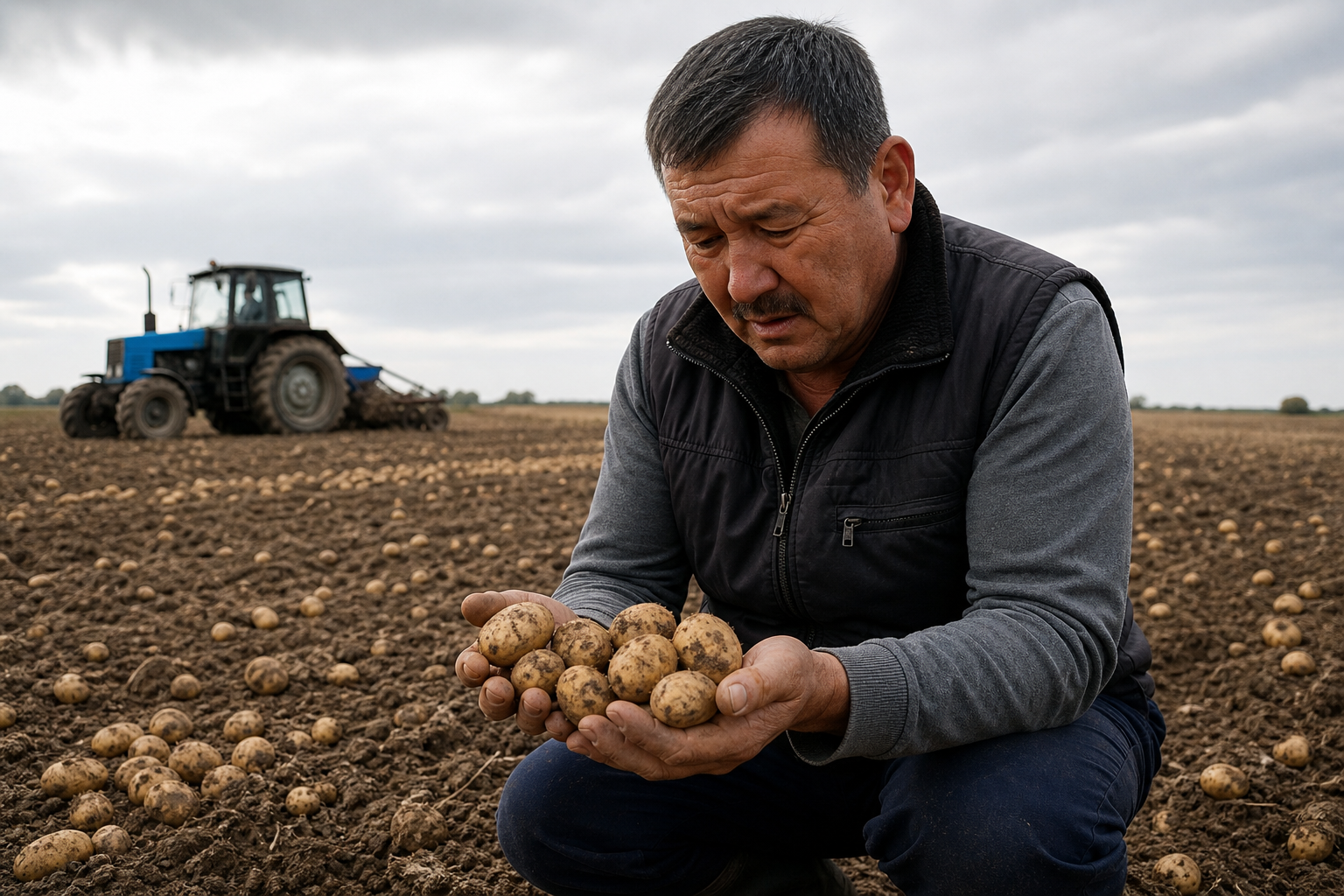 Жара ставит под угрозу урожай картофеля в Казахстане
