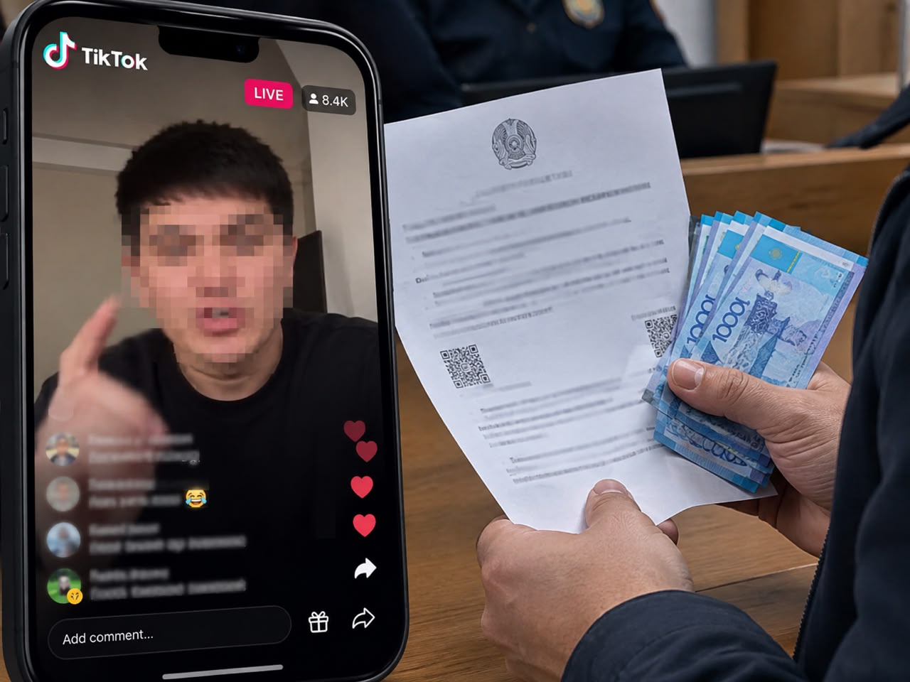 TikTok-та тікелей эфир кезінде бейәдеп сөз айтқан Қызылорда тұрғыны айыппұл төледі