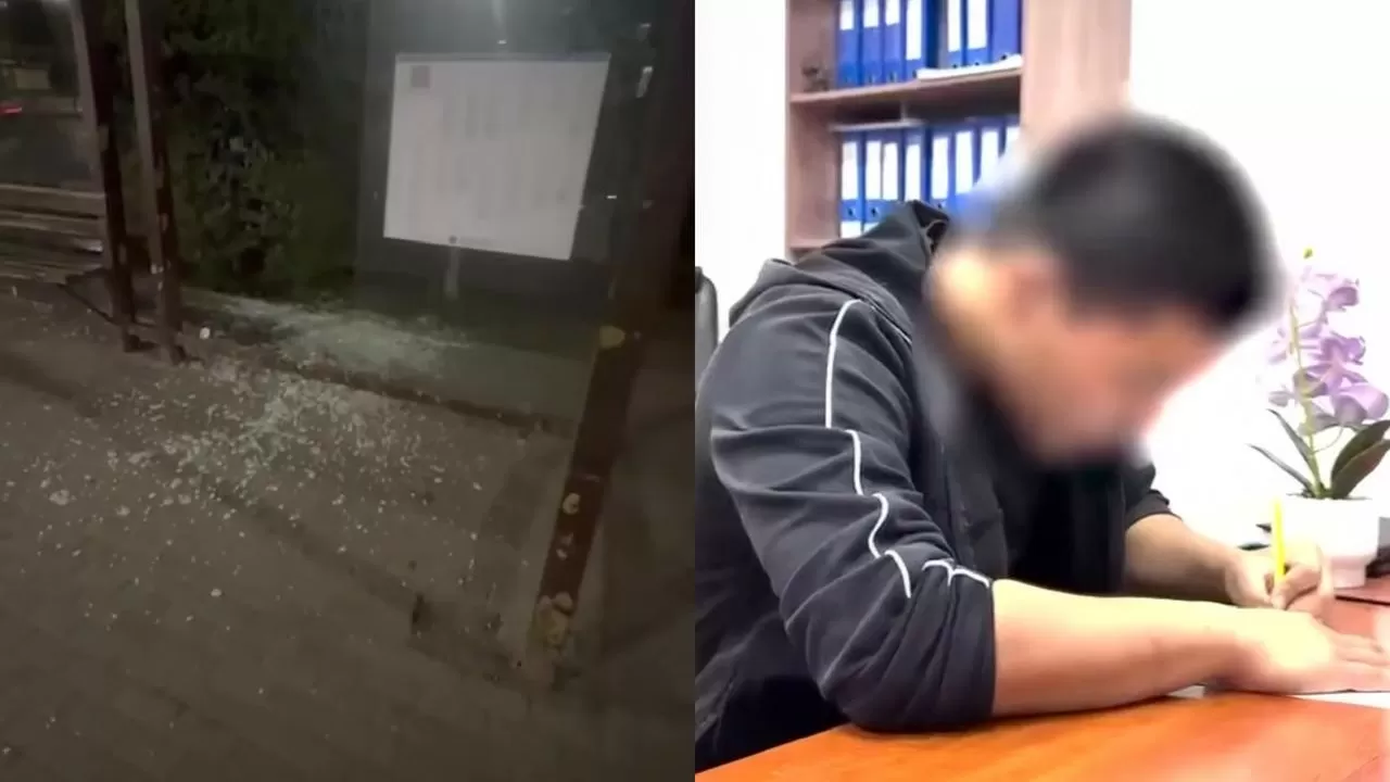 Астанада жасөспірім аялдамаға зақым келтіргені үшін жауапқа тартылды