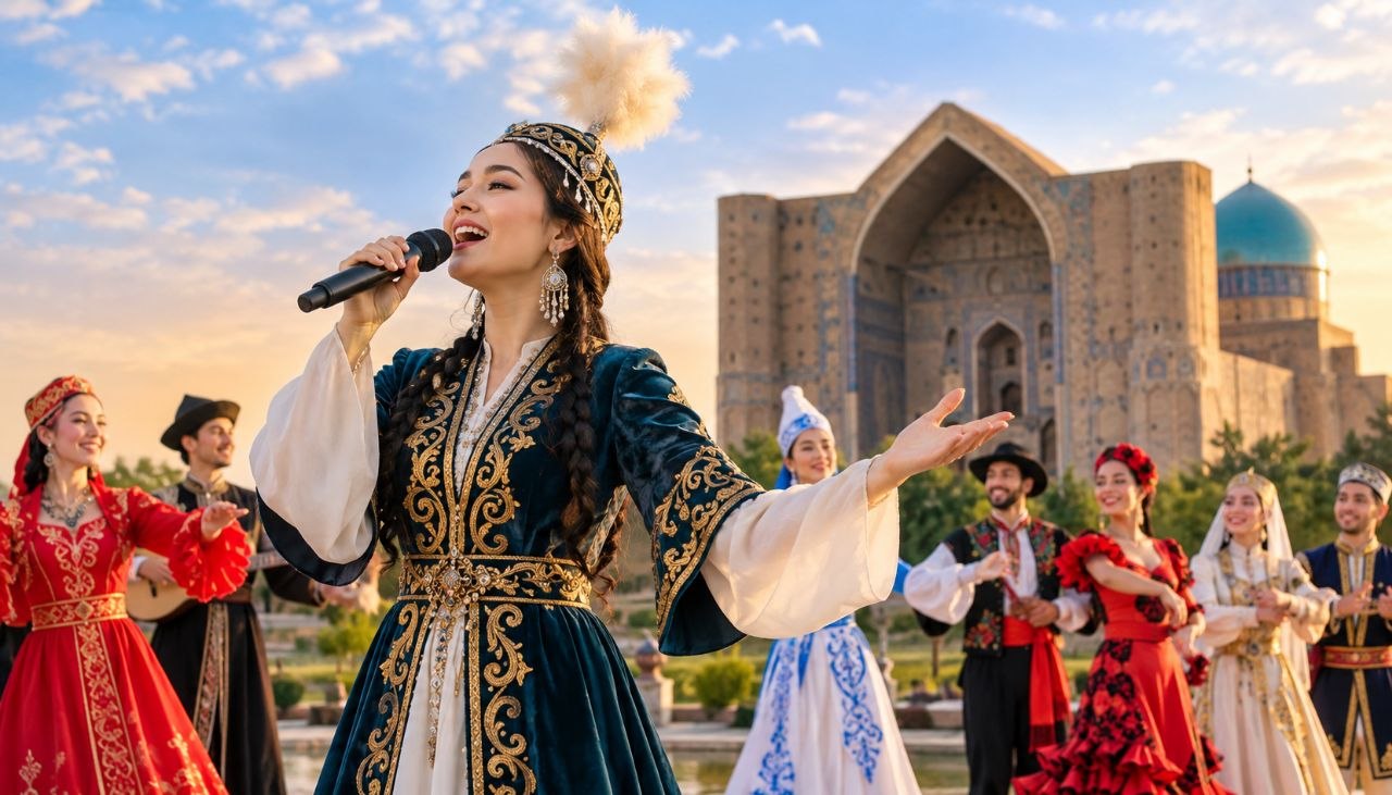 "Voice of Turan &ndash; 2026": Түркістанда шетелдік әншілер қазақ әнін шырқайды