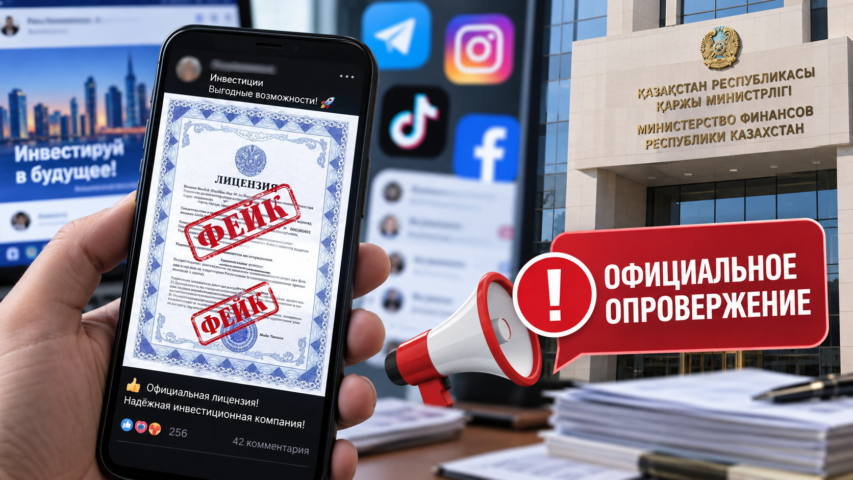 Минфин опроверг выдачу инвестиционной лицензии Мади Такиевым  