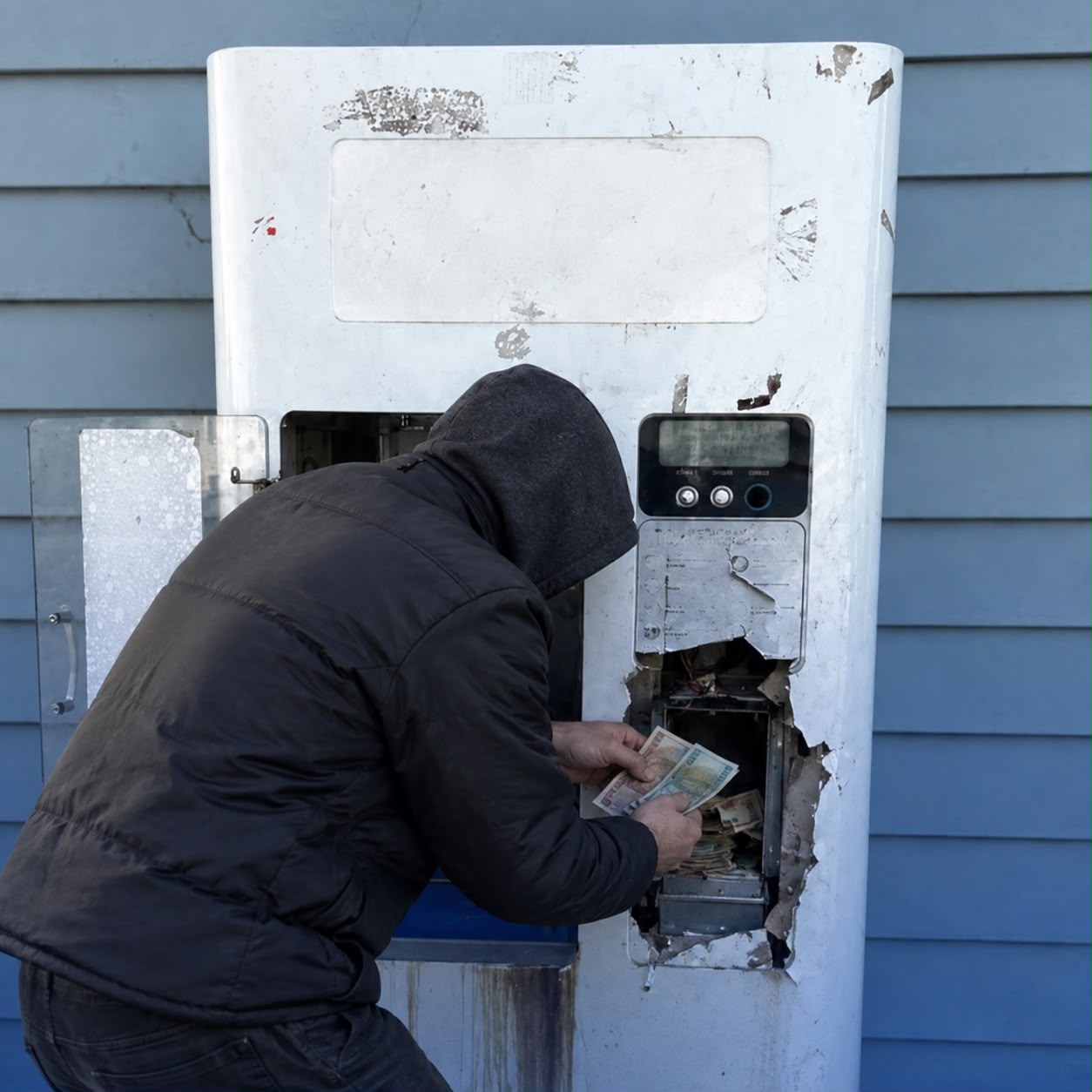 Ақмола облысында ауыз су сататын автоматтан 80 мың теңге ұрланды