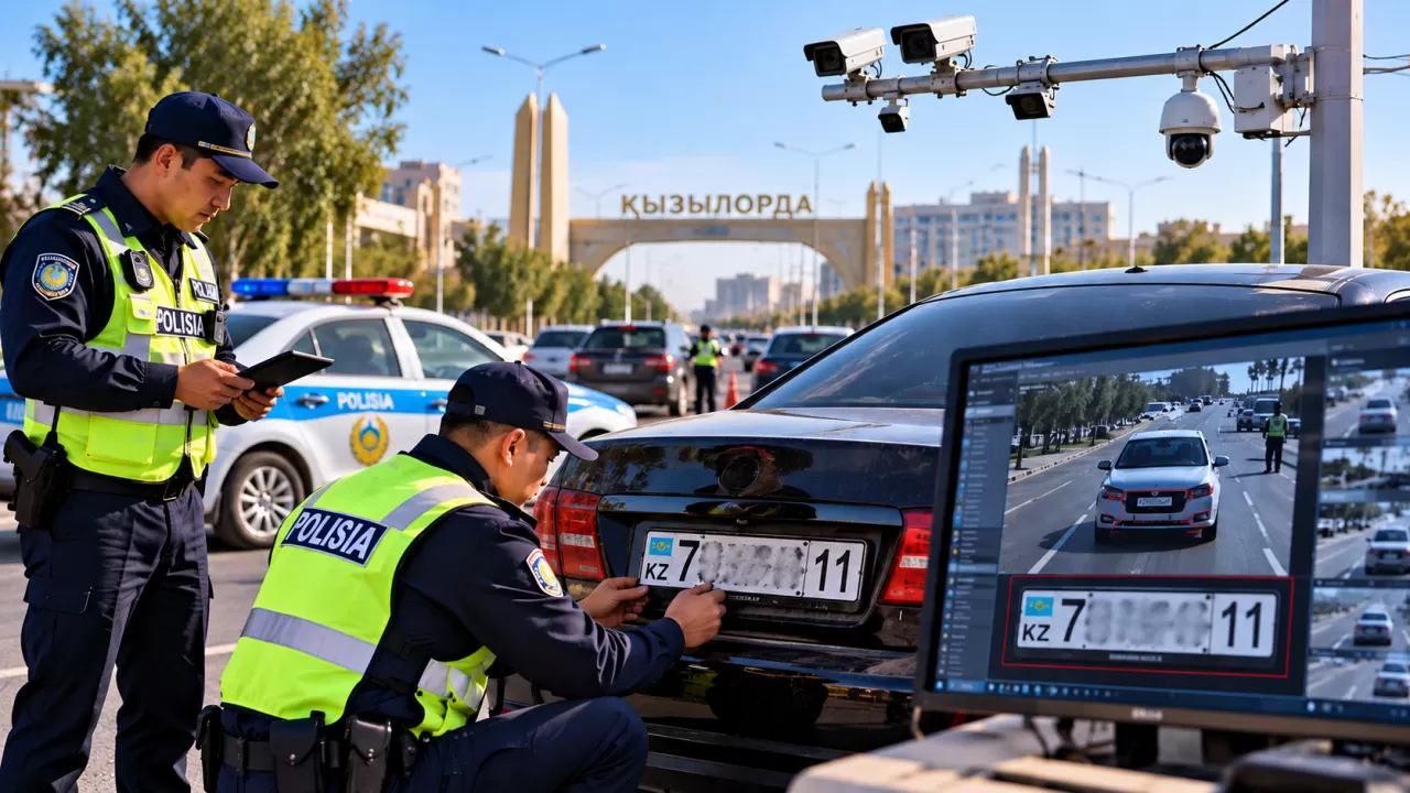 Водителей проверяют на "ложные номера" в Кызылординской области