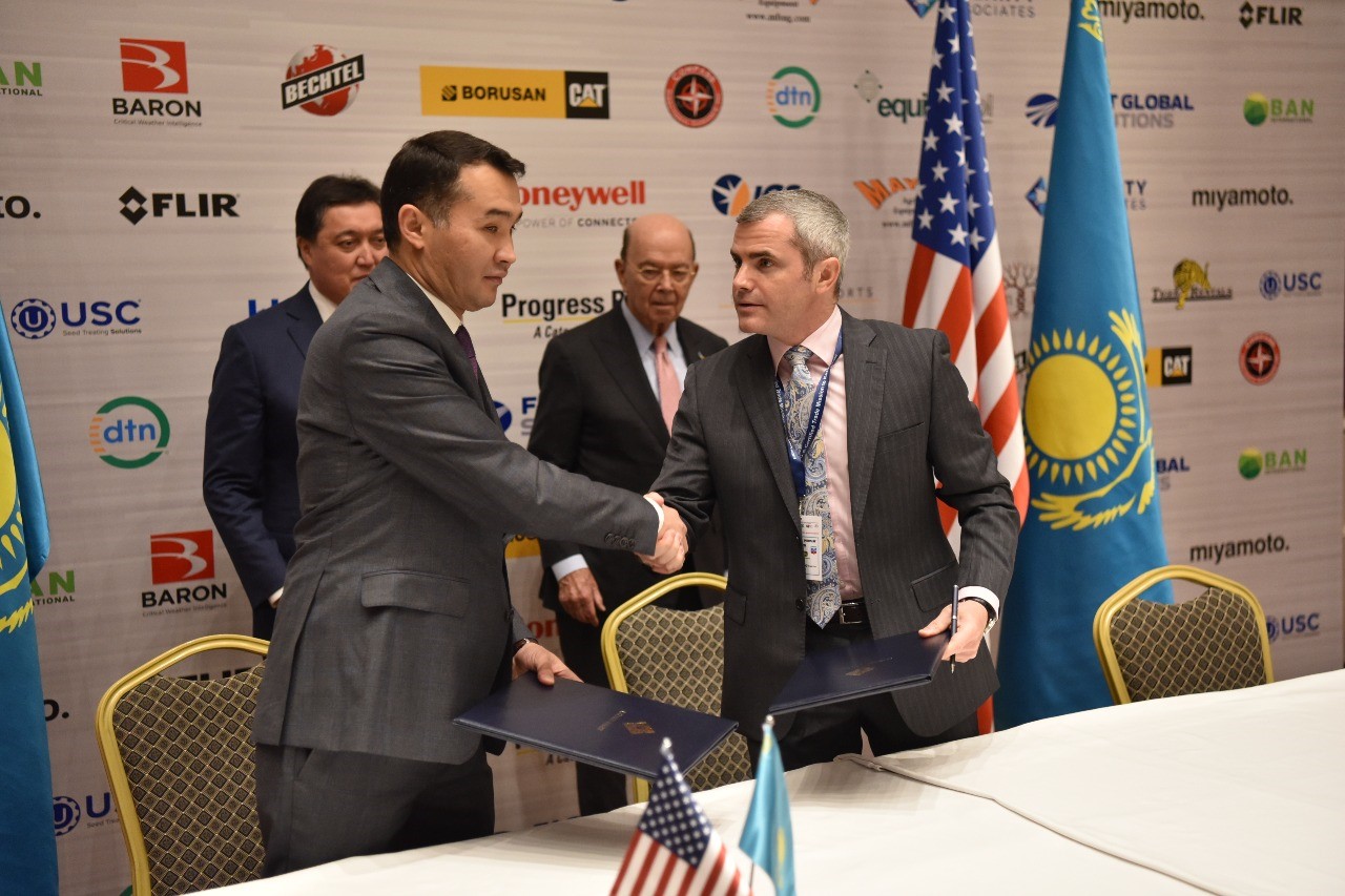 В ходе казахстанско-американского бизнес-форума подписано восемь двусторонних документов 