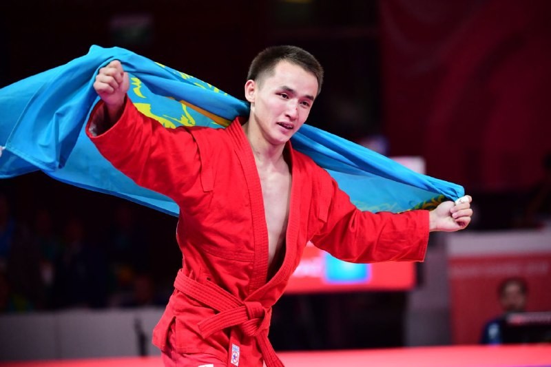 12-ое "золото" принес Казахстану самбист Баглан Ибрагим на Азиаде-2018