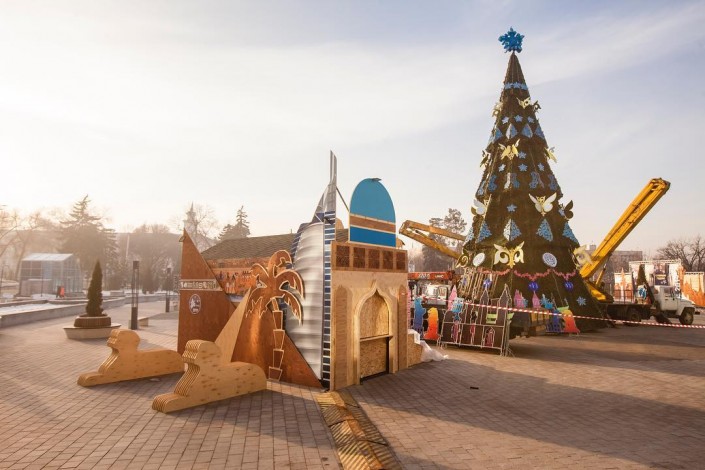 В Алматы появилась резиденция Деда Мороза